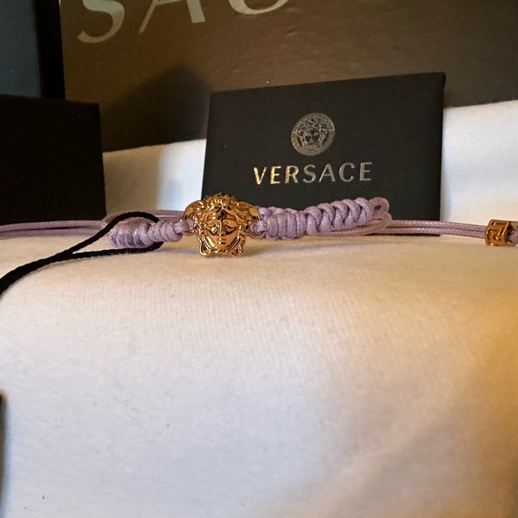 Versace Medusa head string bracelet NEW (AUTHENTIC) - Picture 5 of 11